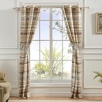 Phoenix Southwest Geometric Semi-Sheer Grommet Curtain Panels (Set of 2) - Chic Decora