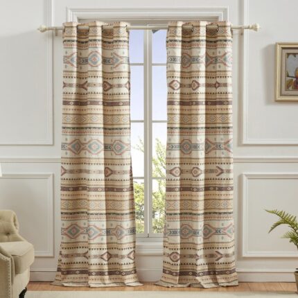 Penwortham Cotton Blend Semi Sheer Curtain Pair (Set of 2) - Chic Decora