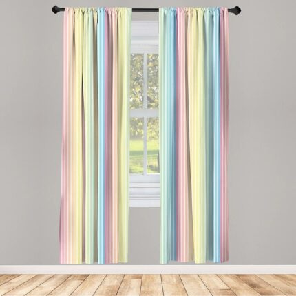 Leah Polyester Room Darkening Curtain Pair (Set of 2) - Chic Decora