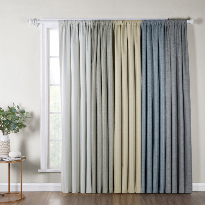 Pisco Polyester Blackout Curtain Pair (Set of 2) - Chic Decora