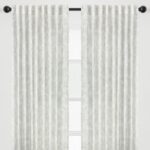 Plainsboro Polyester Semi Sheer Curtain Pair (Set of 2) - Chic Decora