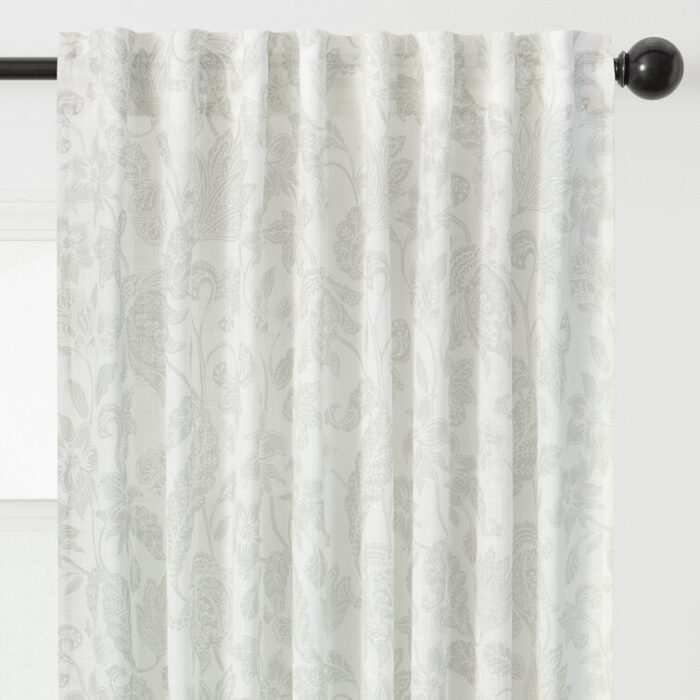 Plainsboro Polyester Semi Sheer Curtain Pair (Set of 2) - Chic Decora