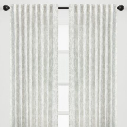 Cotton Blend Solid Blackout Rod Pocket Curtain Panels (Set of 2) - Chic Decora