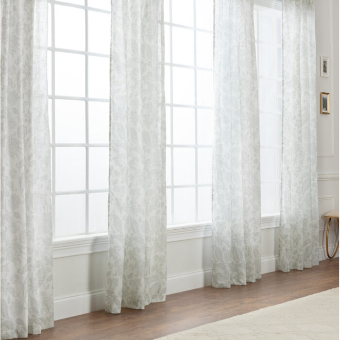 Plainsboro Polyester Semi Sheer Curtain Pair (Set of 2) - Chic Decora