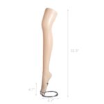 Plastic Mannequin Leg for Display, Commercial Female Standing Leg with Metal Rack - Chic Decora