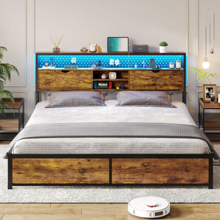 Aahim Platform Storage Bed - Chic Decora