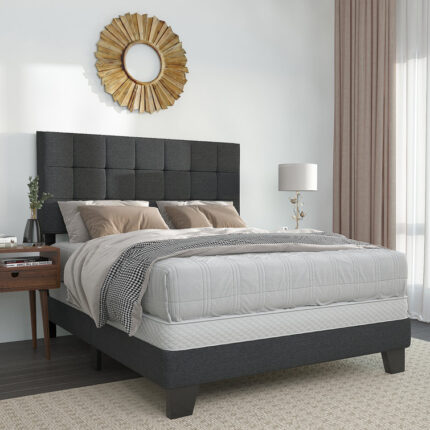 Artiomas Tufted Upholstered Platform Bed - Chic Decora