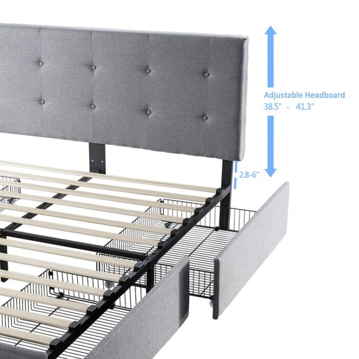 Platform Storage Bed - Chic Decora