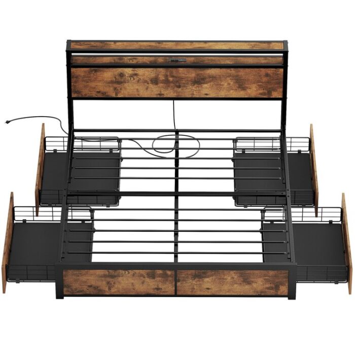 Platform Storage Bed - Chic Decora