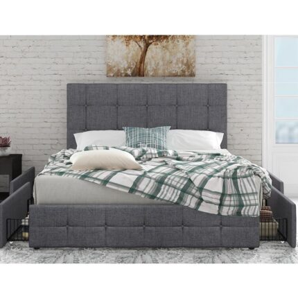 Antolic Solid Wood Platform Bed - Chic Decora