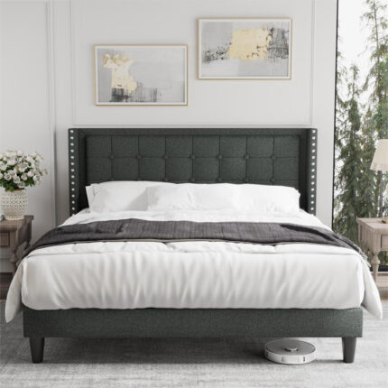 Arnie Metal Platform Bed - Chic Decora