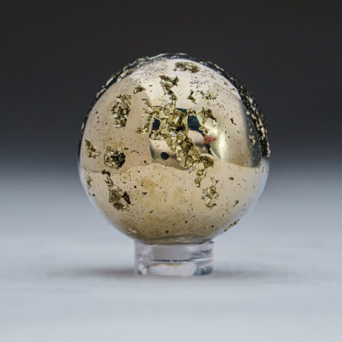 Polished Pyrite Sphere From Peru (1.25″, 0.2866 Lbs) - Chic Decora