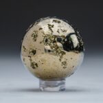 Polished Pyrite Sphere From Peru (1.25″, 0.2866 Lbs) - Chic Decora