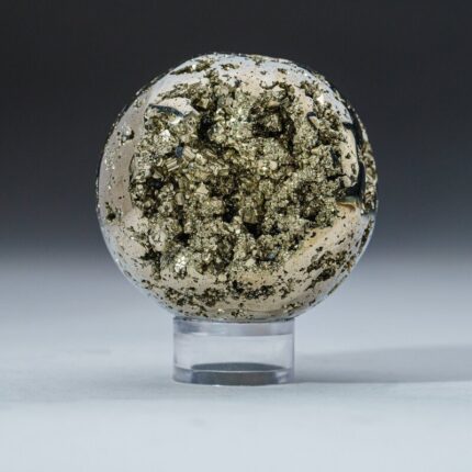 Polished Pyrite Sphere From Peru (2.25″, .8 Lbs) - Chic Decora