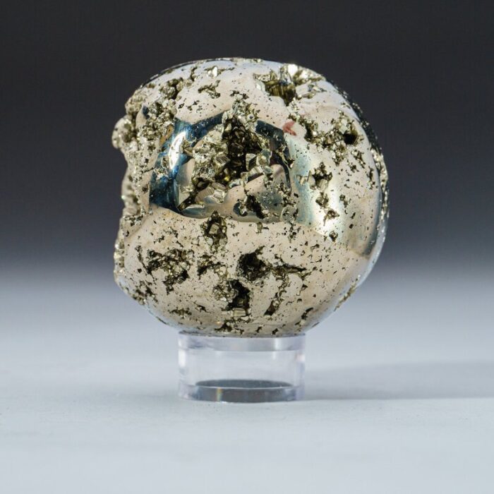 Polished Pyrite Sphere From Peru (2.25″, .8 Lbs) - Chic Decora