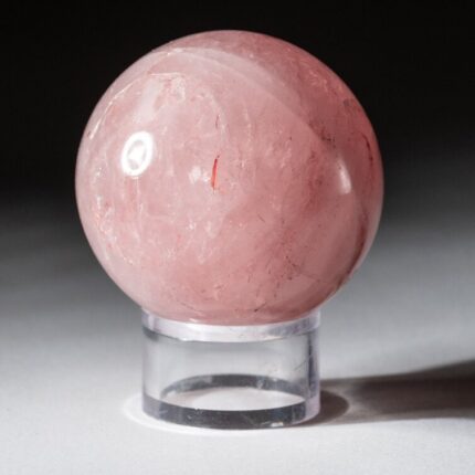 Polished Rose Quartz Sphere from Madagascar - Chic Decora