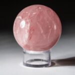 Polished Rose Quartz Sphere from Madagascar - Chic Decora