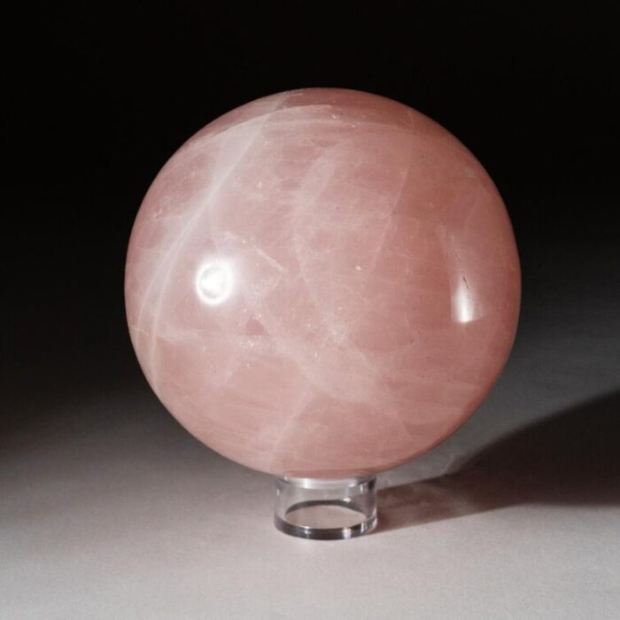 Polished Rose Quartz Sphere from Madagascar - Chic Decora