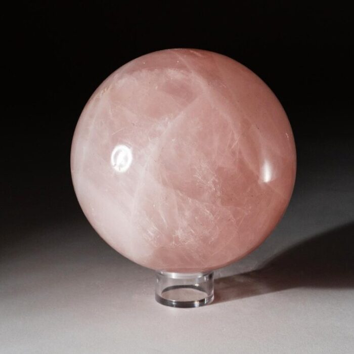 Polished Rose Quartz Sphere from Madagascar - Chic Decora