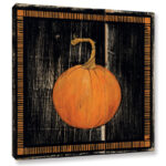 Polka Dot Pumpkin I Print on Canvas - Chic Decora