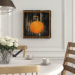 Polka Dot Pumpkin I Print on Canvas - Chic Decora