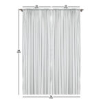 Polka Dots Semi-Sheer Rod Pocket Curtain Panels (Set of 2) - Chic Decora