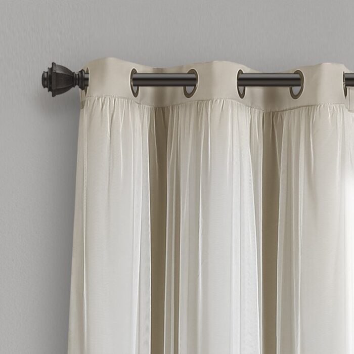 Polyester Blackout Curtain Pair (Set of 2) - Chic Decora