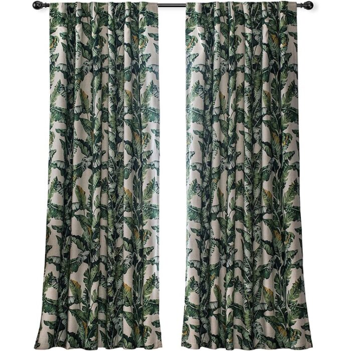 Polyester Blend Blackout Curtain Pair (Set of 2) - Chic Decora