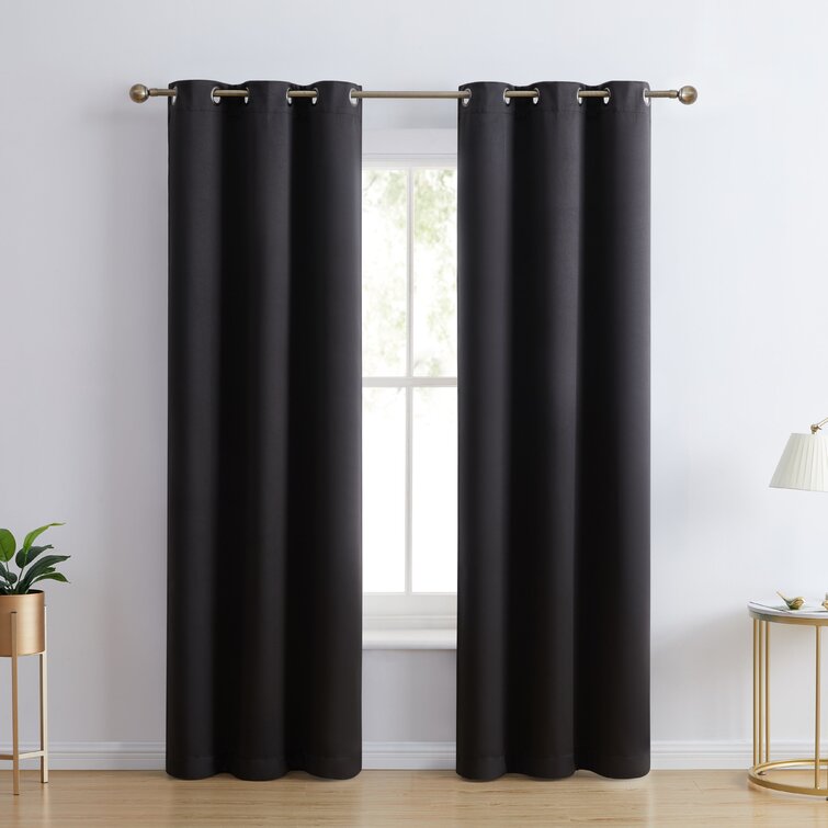 Stripe Striped Semi-Sheer Rod Pocket Curtain Panels (Set of 2) - Chic Decora