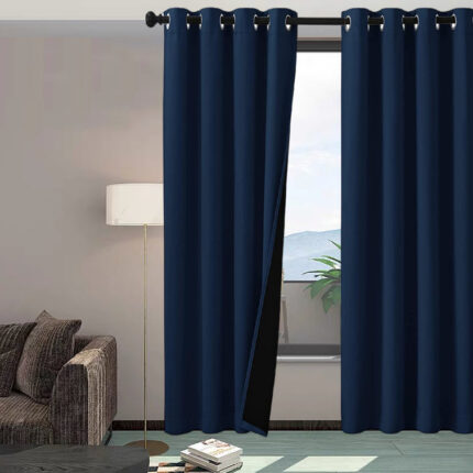 Polyester Semi Sheer Curtain Pair (Set of 2) - Chic Decora