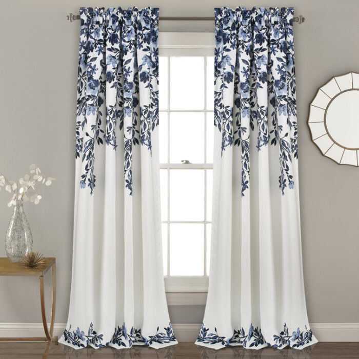 Polyester Light Filtering Curtain Pair (Set of 2) - Chic Decora