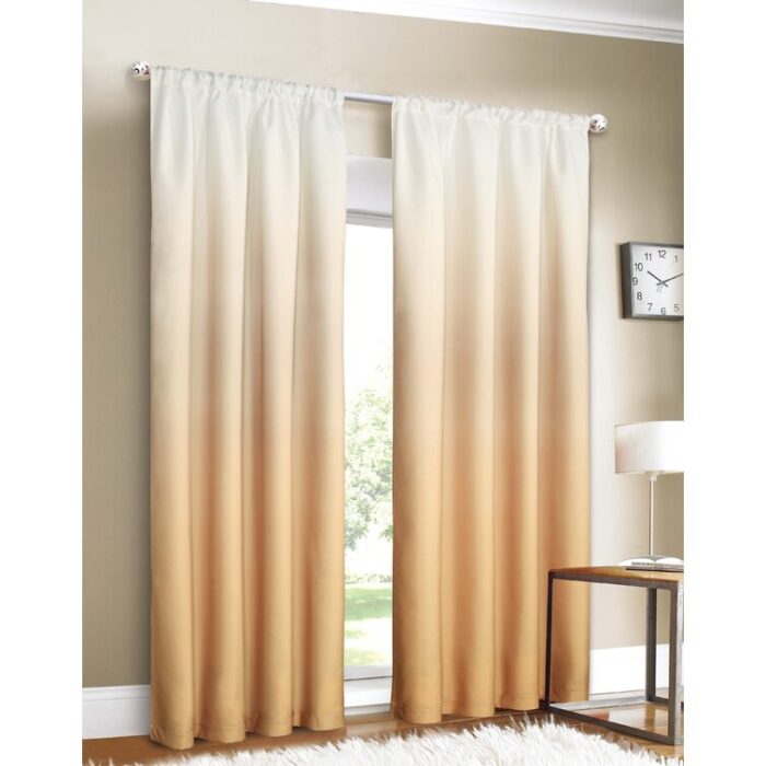 Polyester Room Darkening Curtain Pair (Set of 2) - Chic Decora