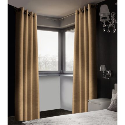 Belmoor Polyester Curtain Pair (Set of 2) - Chic Decora