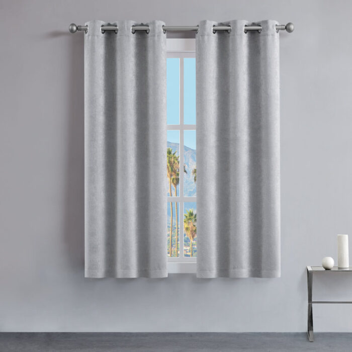 Polyester Room Darkening Curtain Pair (Set of 2) - Chic Decora