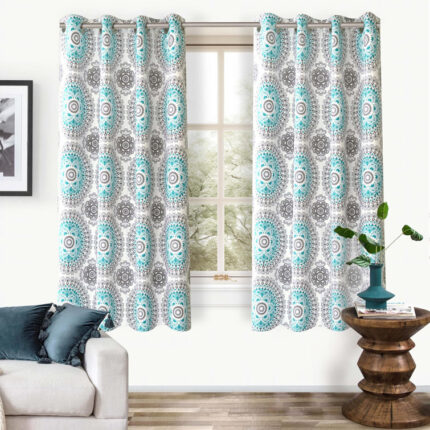 Polyester Semi Sheer Curtain Pair (Set of 2) - Chic Decora