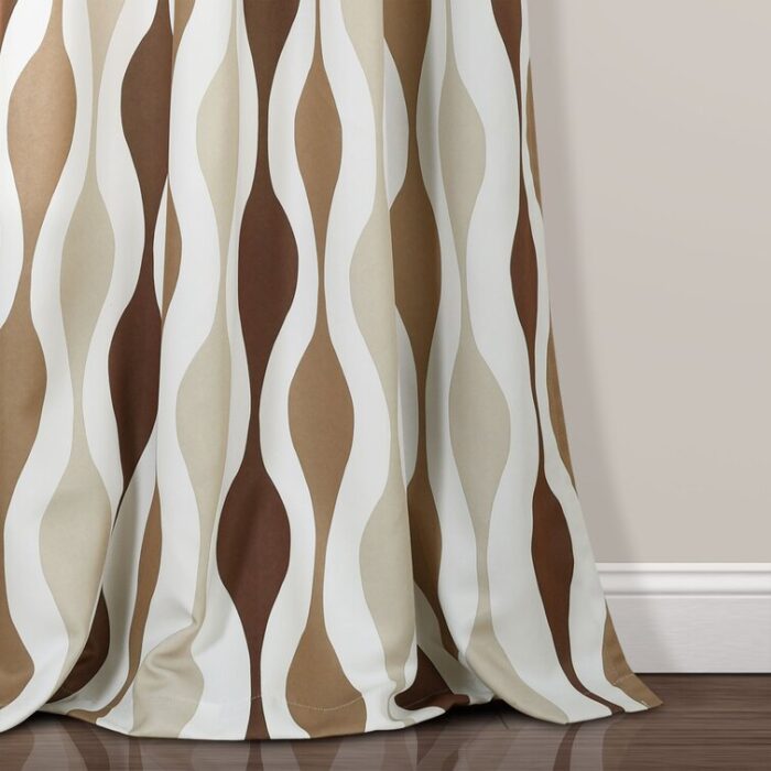 Polyester Room Darkening Curtain Pair (Set of 2) - Chic Decora