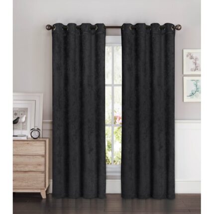 Oneill Synthetic Room Darkening Curtain Pair (Set of 2) - Chic Decora