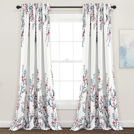 Francoise Cotton Blend Sheer Curtain Pair (Set of 2) - Chic Decora