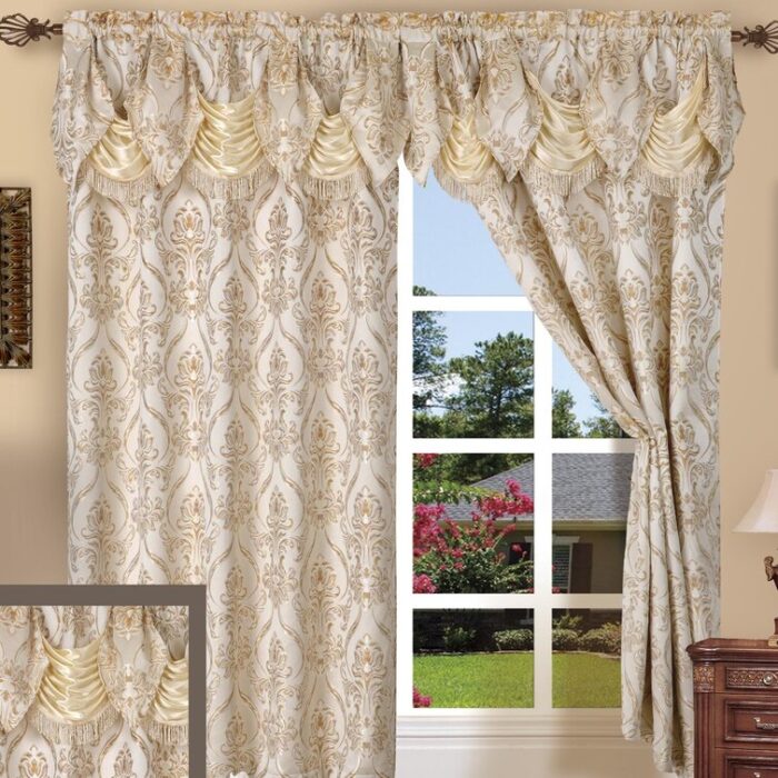 Polyester Room Darkening Curtain Pair (Set of 2) - Chic Decora