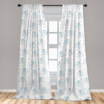 Elephant Parade Polyester Room Darkening Curtain Pair (Set of 2) - Chic Decora