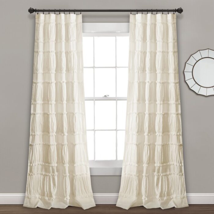 Polyester Semi Sheer Curtain Pair (Set of 2) - Chic Decora