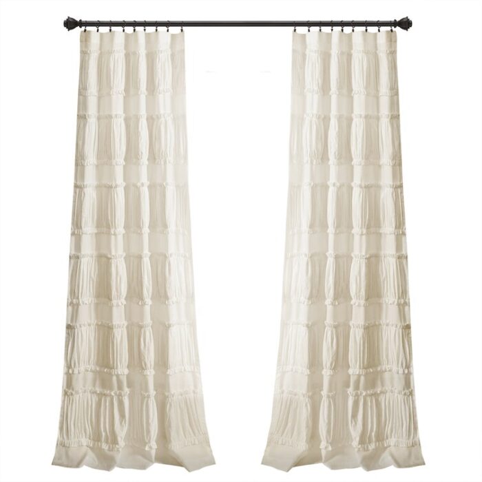 Polyester Semi Sheer Curtain Pair (Set of 2) - Chic Decora