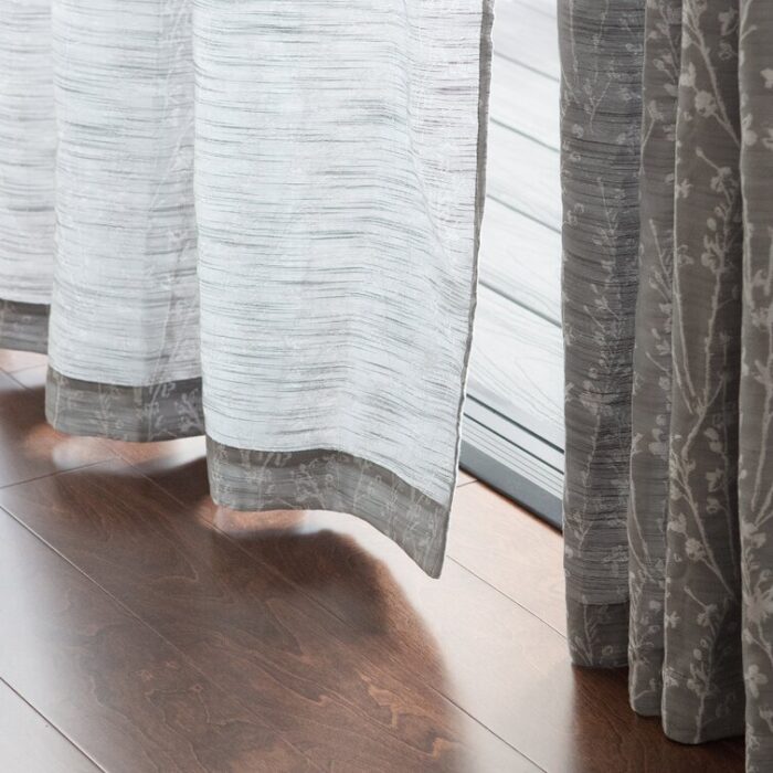 Polyester Semi Sheer Curtain Pair (Set of 2) - Chic Decora