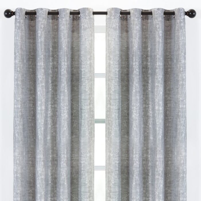 Polyester Semi Sheer Curtain Pair (Set of 2) - Chic Decora