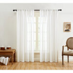 Polyester Semi Sheer Curtain Pair (Set of 2) - Chic Decora