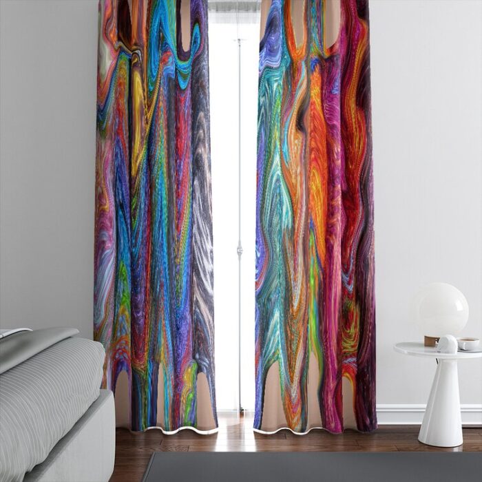 Polyester Semi Sheer Curtain Pair (Set of 2) - Chic Decora