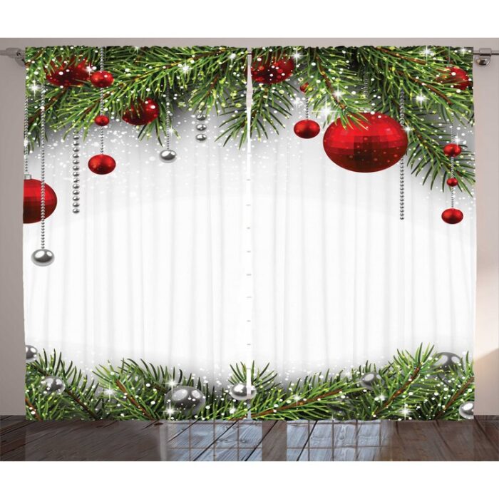 Polyester Semi Sheer Curtain Pair (Set of 2) - Chic Decora