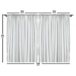 Polyester Semi Sheer Curtain Pair (Set of 2) - Chic Decora