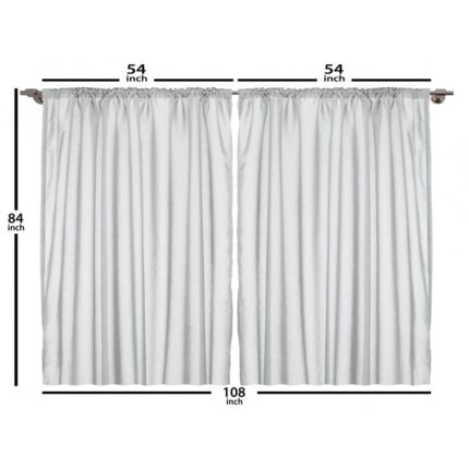 Polyester Semi Sheer Curtain Pair (Set of 2) - Chic Decora