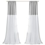 Polyester Semi Sheer Curtain Pair (Set of 2) - Chic Decora